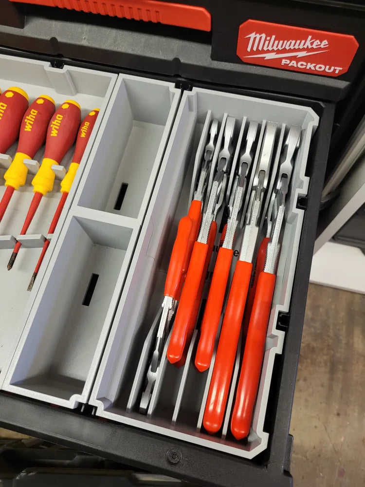 Packout Slimline Drawer Insert for Knipex Pliers Wrenches (MDD-PW) - Milwaukee Dave Design