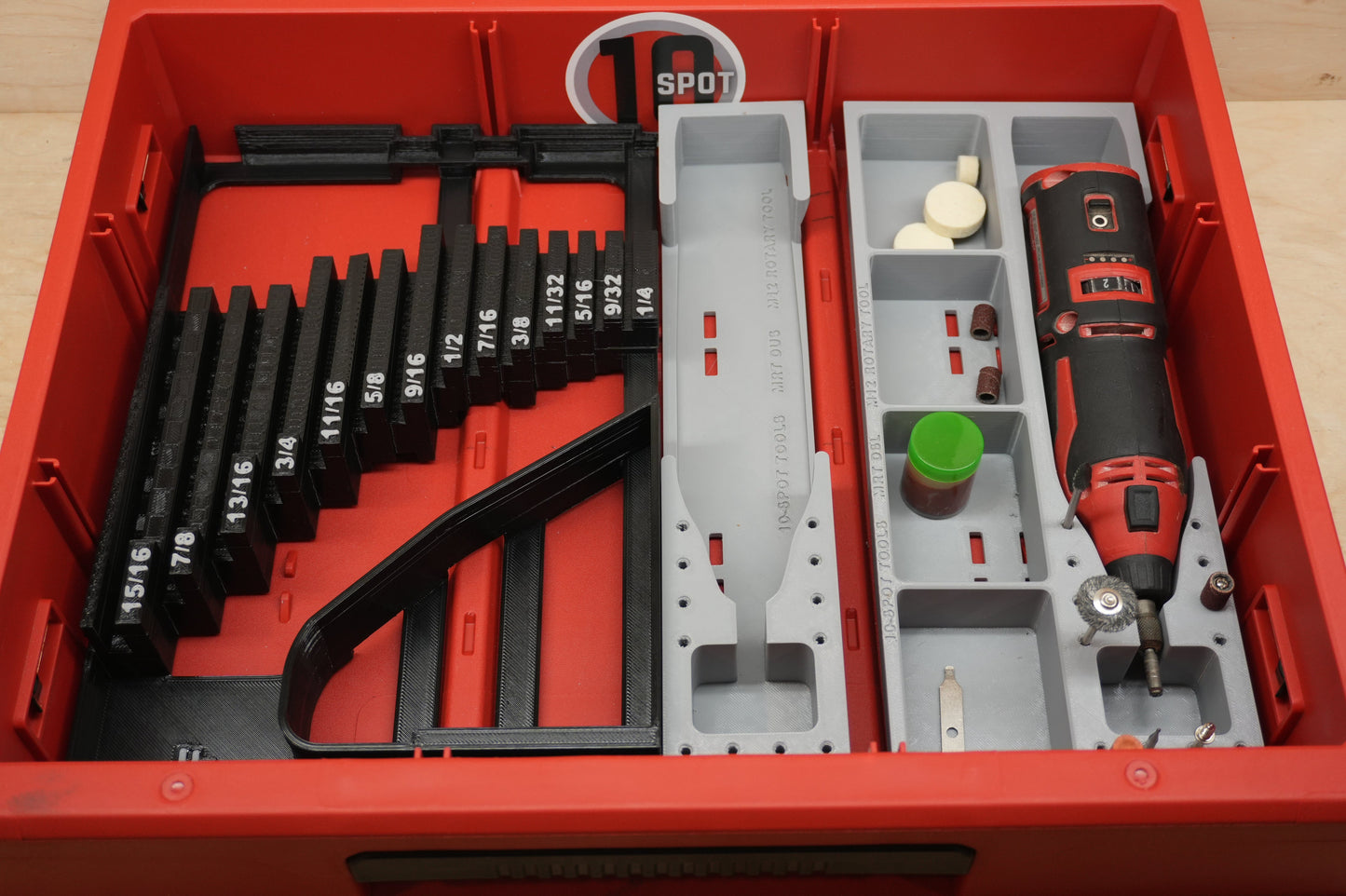Packout Drawer Slimline Insert For M12 Brushless Rotary Tool (MBRT DSL)