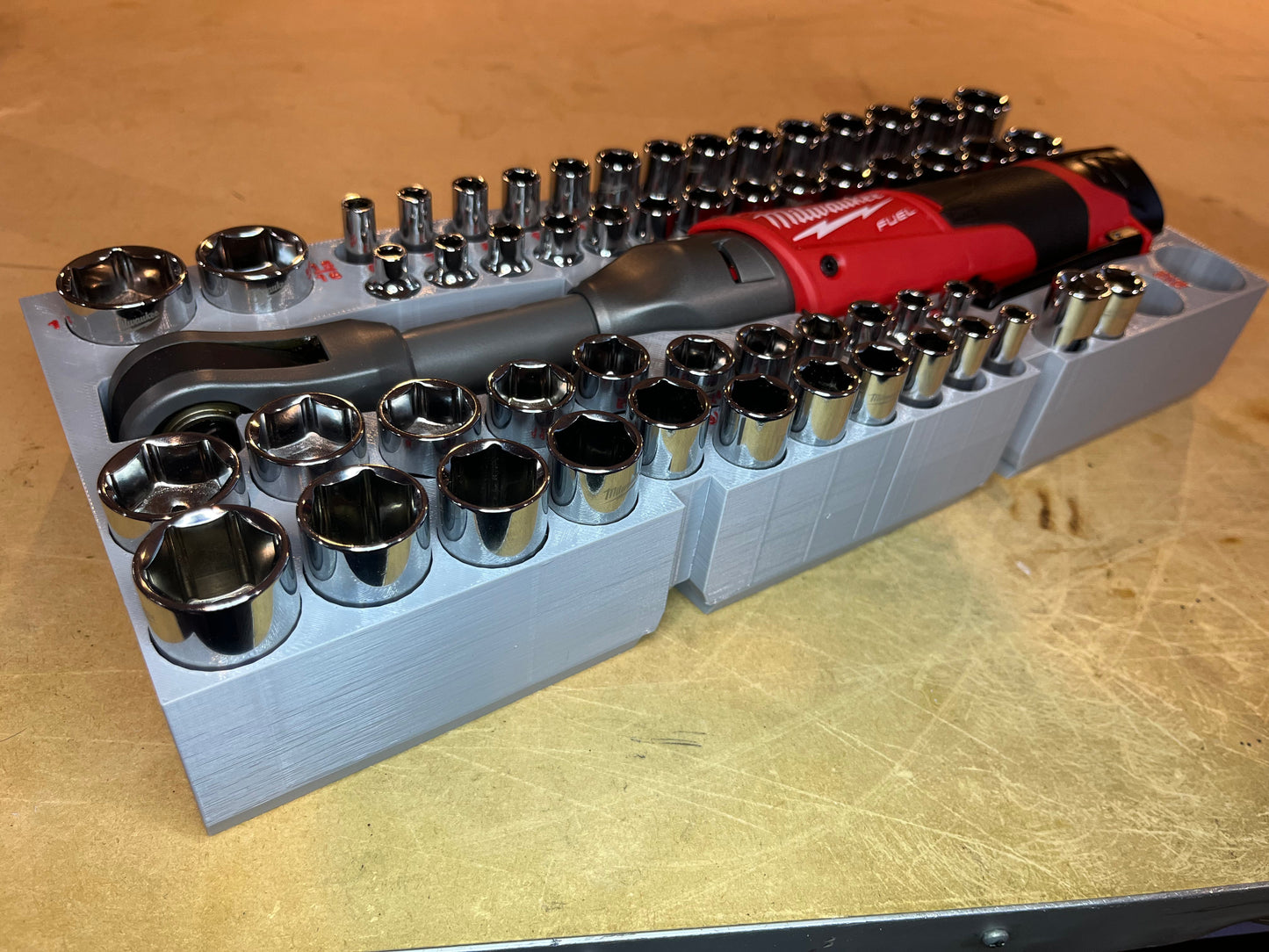 Packout Drawer Insert for M12 FUEL Extended Reach 3/8" Ratchet and 56-Piece Socket Set (ERASH) - Sidewinder Style