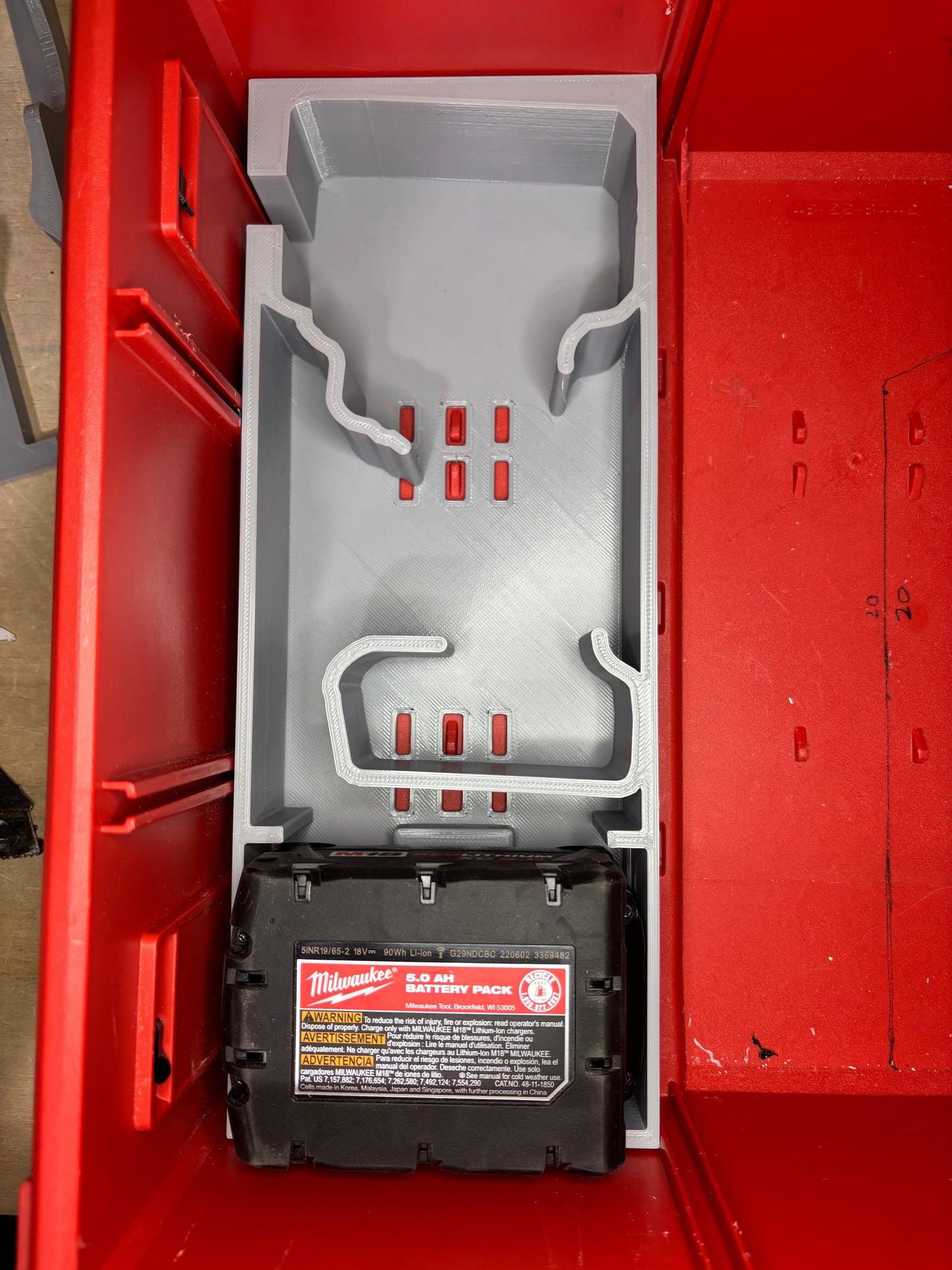 Packout Drawer Insert for M18 Stubby Impact Wrench 2855 - Slimline Style (MSW 2855)