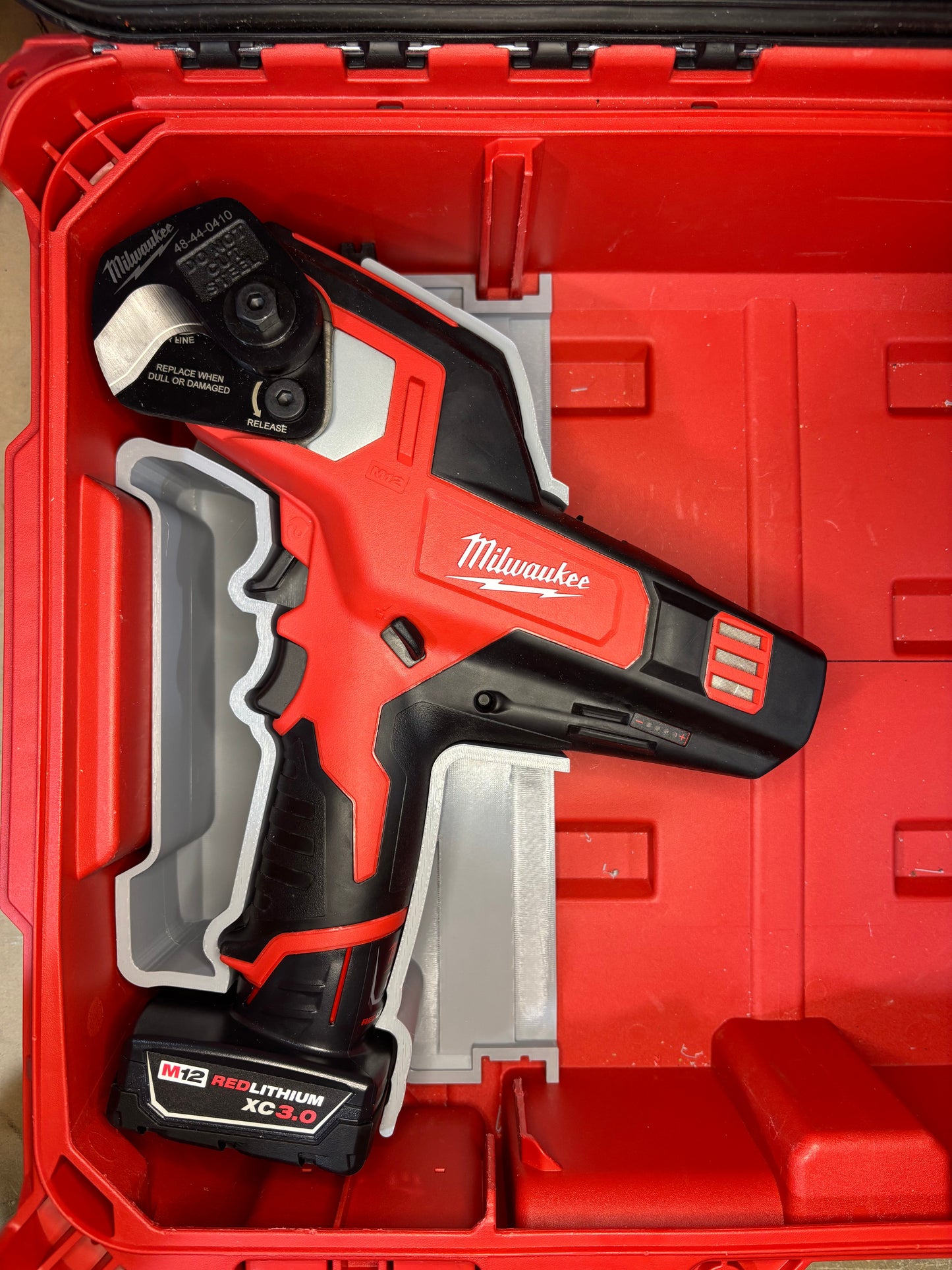 Packout Small Tool Box Insert For Milwaukee M12 Cable Cutter (MCC TB)