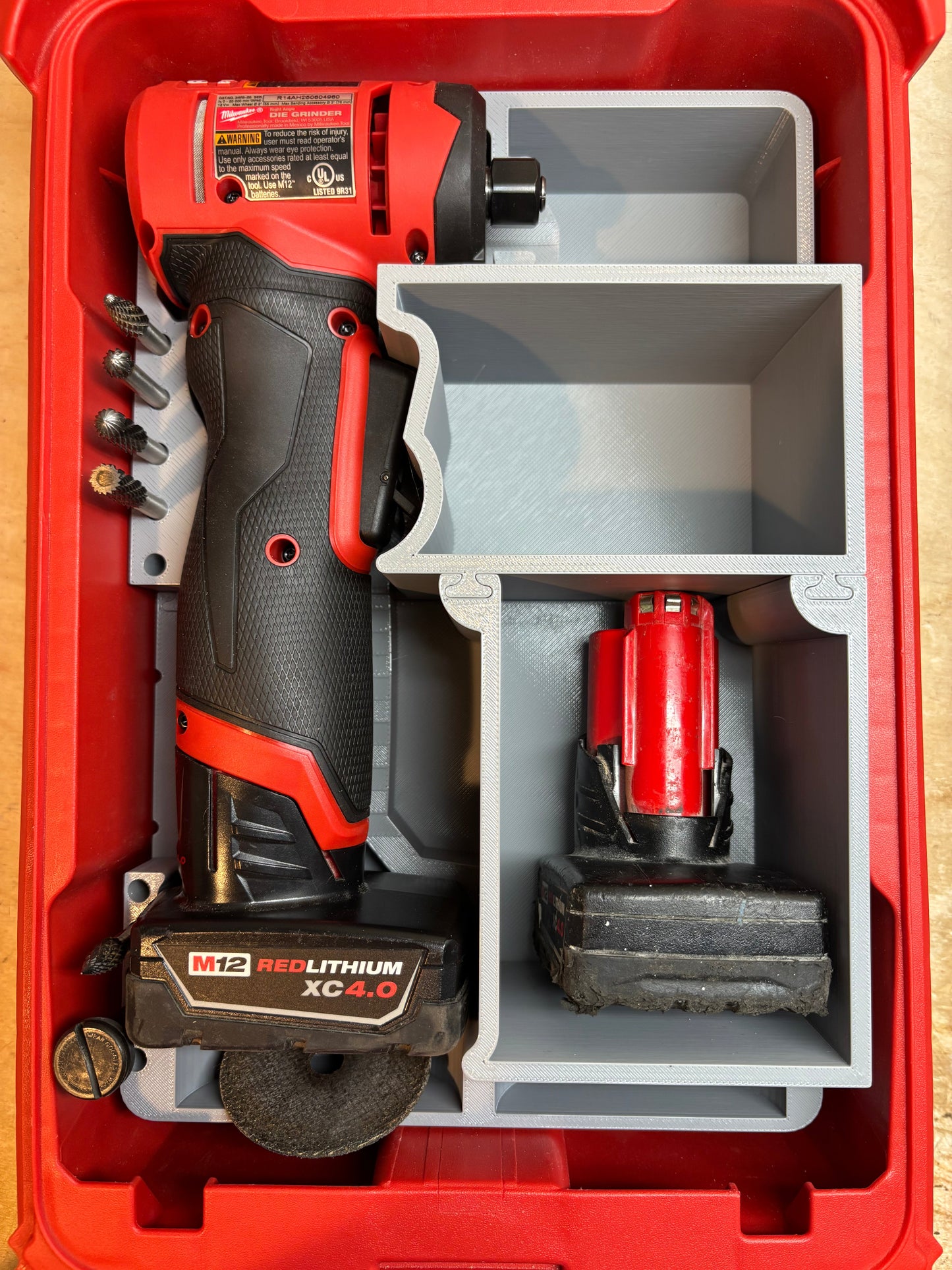 Packout Insert For M12 Right Angle Die Grinder - Gen 2 (M90DG2)