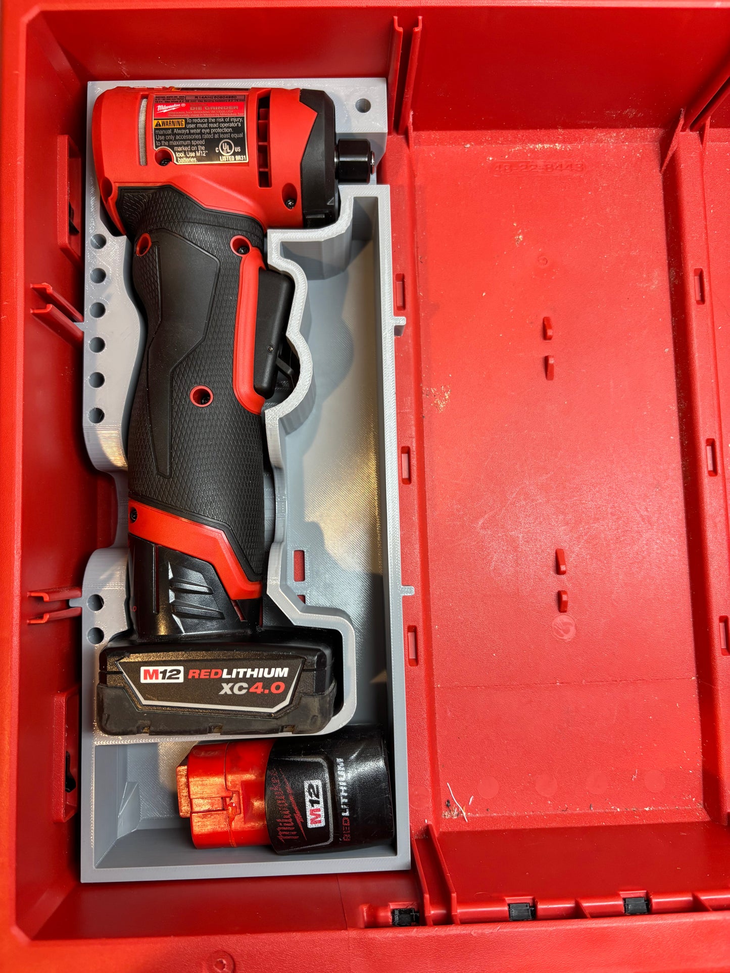 Packout Drawer Slimline Insert For M12 Die Grinder - Gen 2 (MDG2 D)