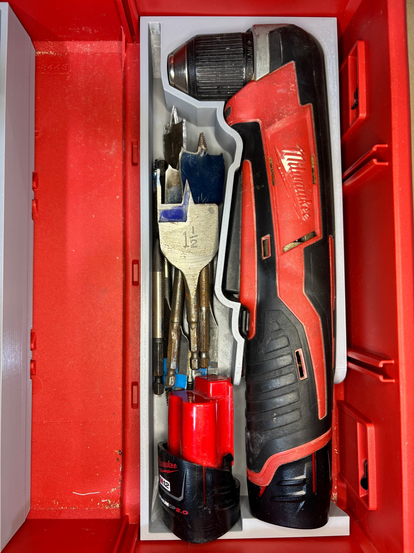 Packout Drawer Insert for M12 Right Angle Drill (MRAD D)