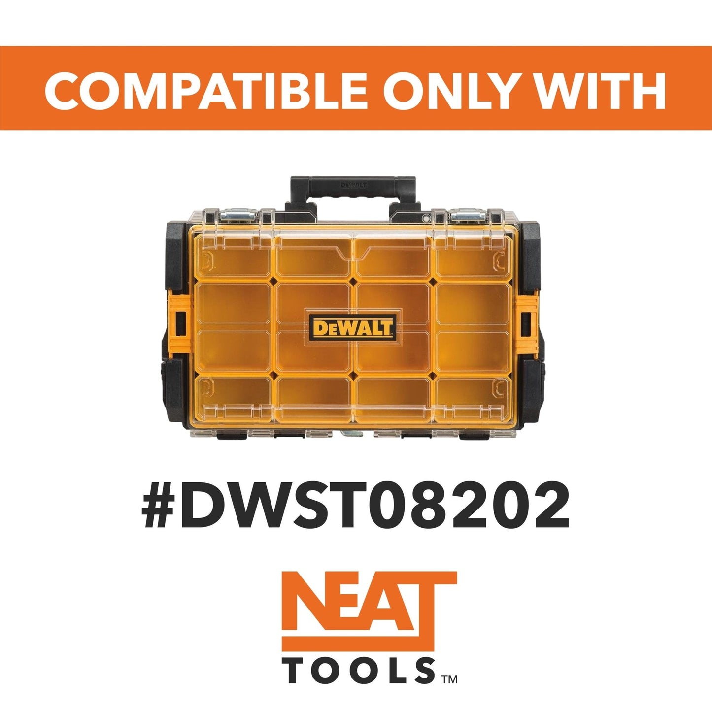 Stacking Divider Bins Large for Dewalt TOUGHSYSTEM 1.0 Organizer