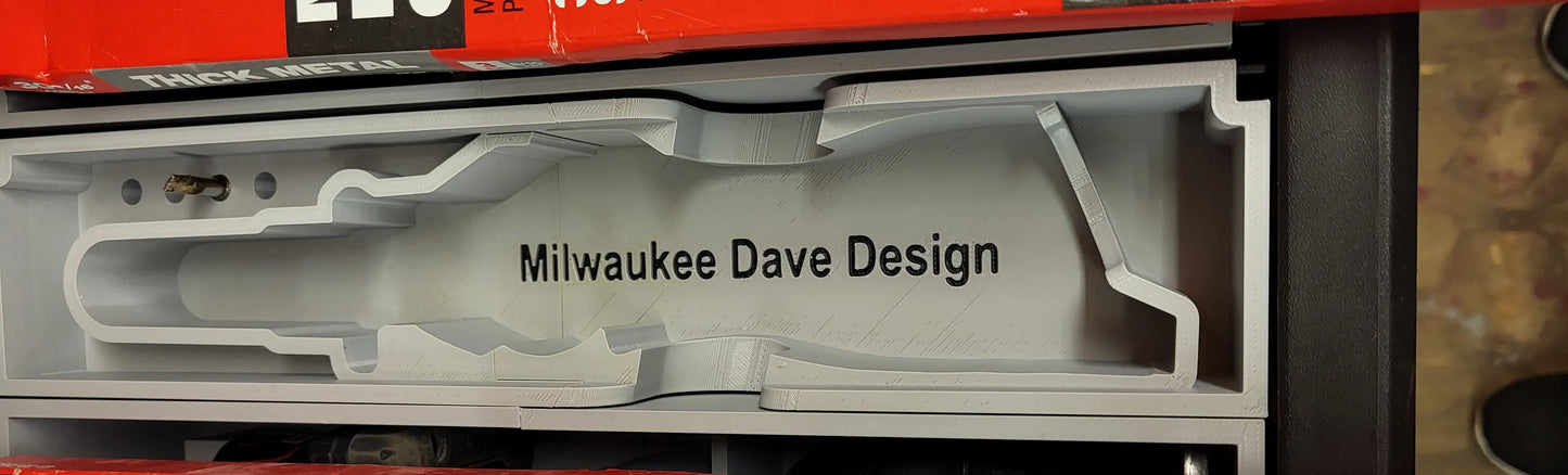 Packout Drawer Ultra Slim Insert for M12 Soldering Iron- Milwaukee Dave Designs (MDD-M12SI D)