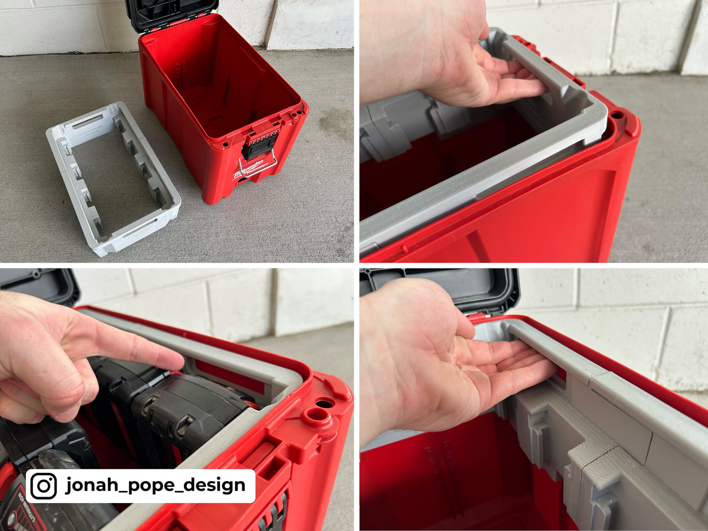 Packout Ammo Can Insert for M18 Batteries (JPAC-BR) - Jonah Pope Design