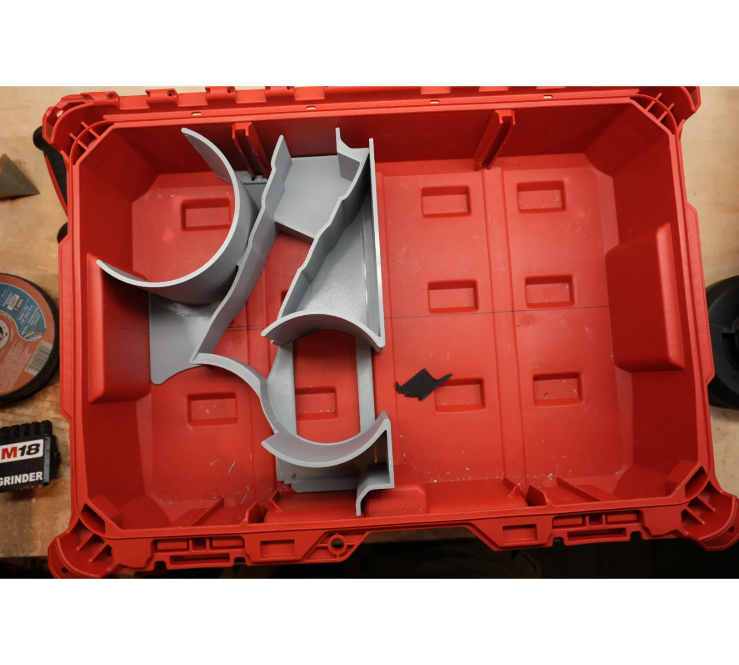 Packout Small Tool Box Insert For Milwaukee M18 FUEL 4 1/2" Grinder 2880 (MAG2880 TB)