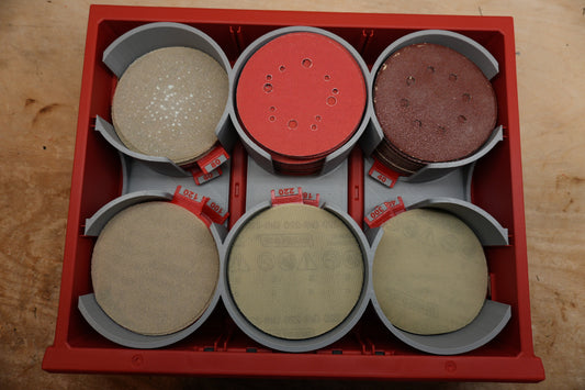 Packout 2-Drawer Insert for 5" Sanding Discs (5SDf2 D)