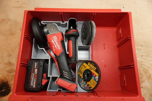 Packout 2- Drawer Insert For Milwaukee M18 FUEL 4 1/2" Grinder 2880 (MAG2880 D)