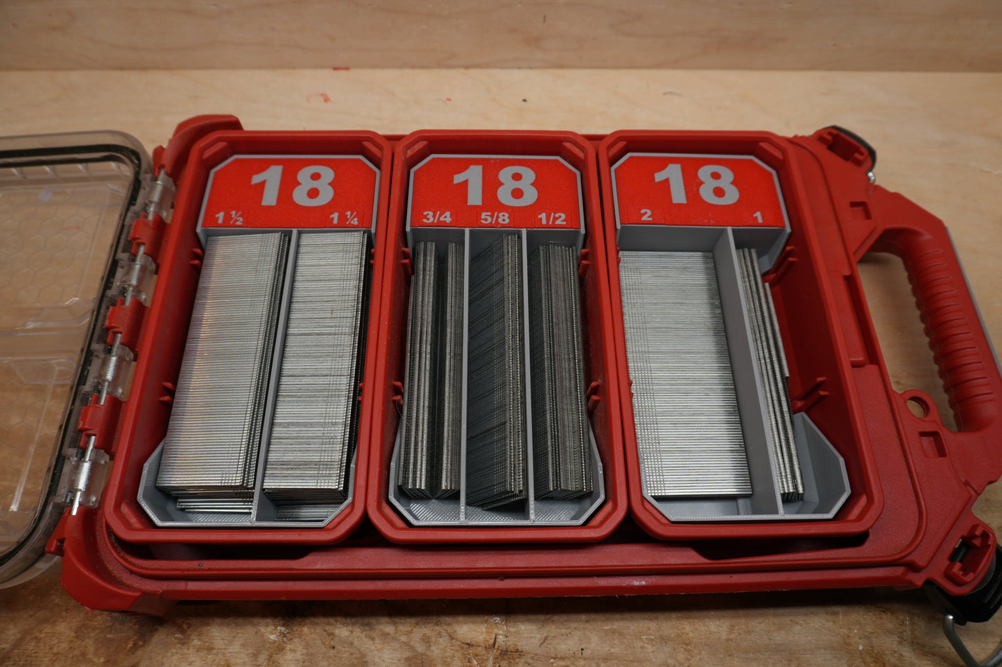 Low Profile Packout Organizer Brad Nail Tray Dividers (LPNB18)