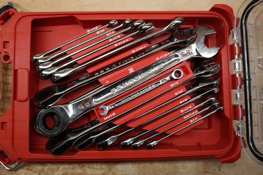 Packout Insert For SAE Ratcheting Combination Wrench Set (RCW-S)