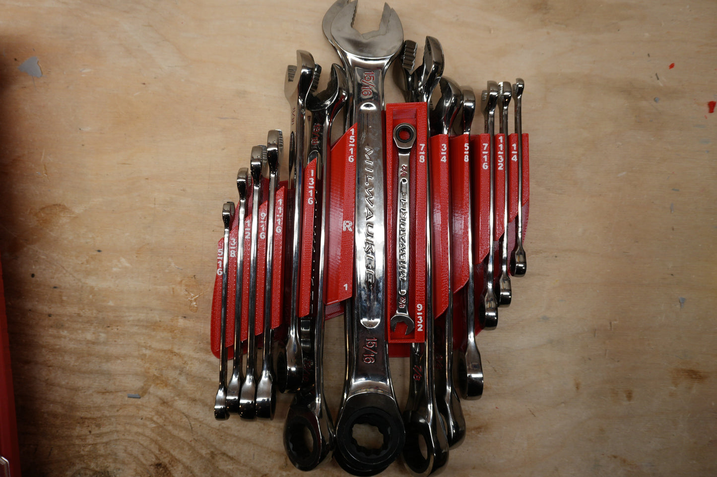 Packout Insert For SAE Ratcheting Combination Wrench Set (RCW-S)