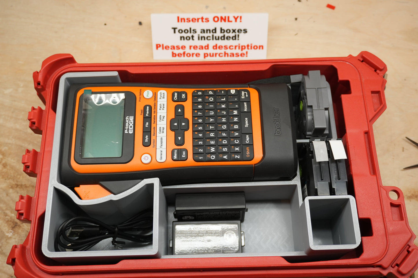 Packout Insert For Brother P Touch Edge E310 Label Maker (BL310)