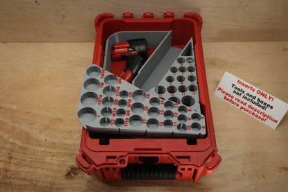 Packout Insert For M12 Extended Reach High Speed 3/8" Ratchet and 56-Piece Socket Set (MERSH HS)