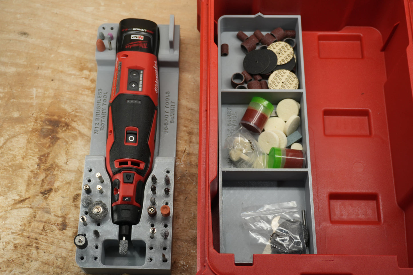 Packout SideCar Insert for M12 Brushless Rotary Tool (ScMBRT)
