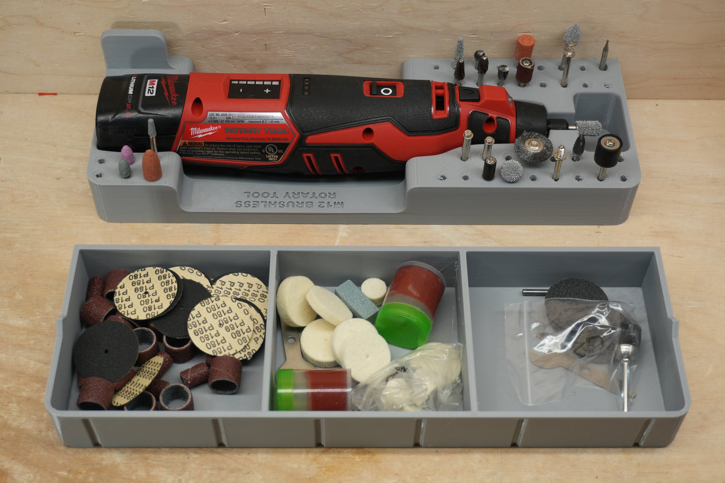 Packout SideCar Insert for M12 Brushless Rotary Tool (ScMBRT)