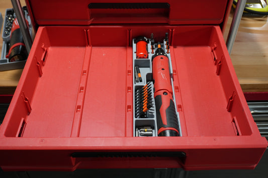Packout 4-Drawer Insert for M4 Screwdriver - Single Barrel D4 Collection (M4SD D4)