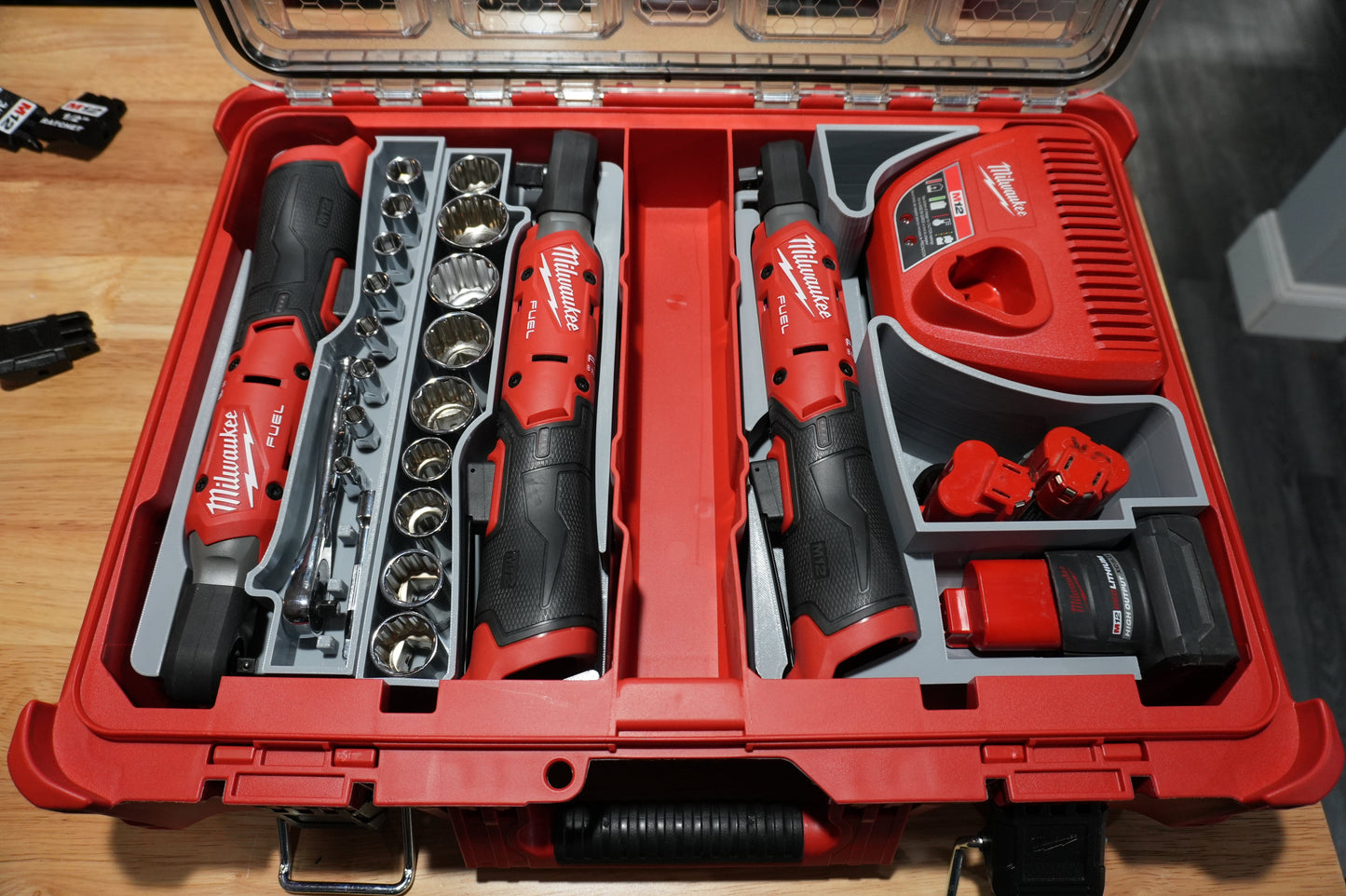 Packout Organizer SideCar Inserts for NEW M12 Ratchets (ScMRg2)