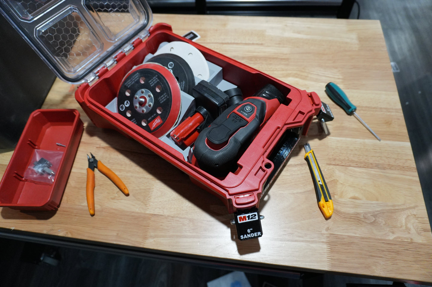 Packout Organizer Insert for M12 6" Sanders (M6S)