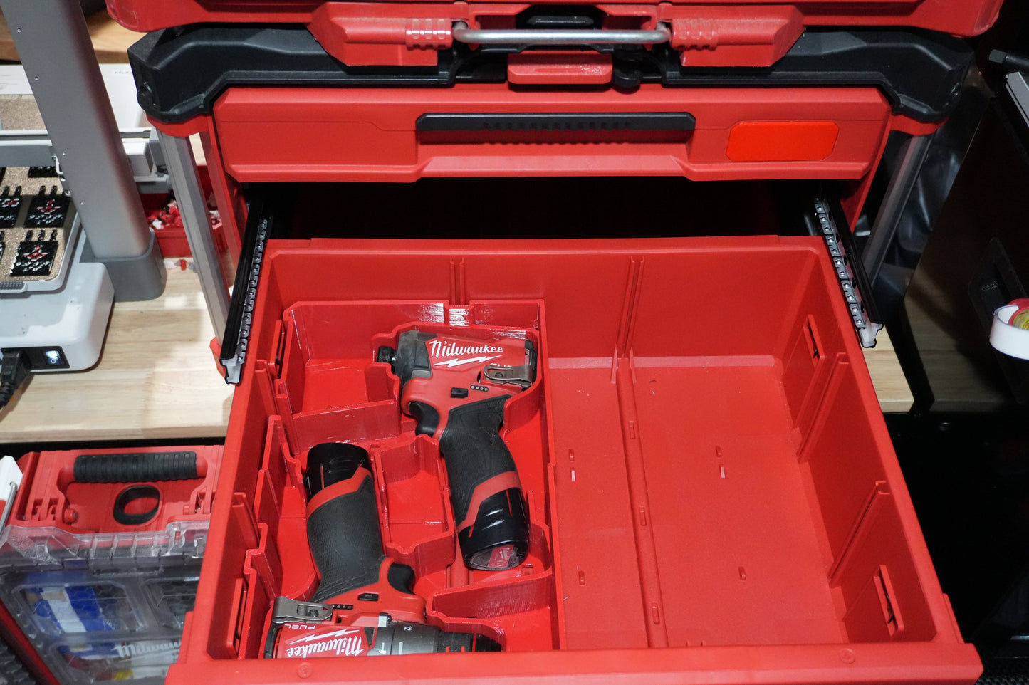 Packout Drawer Insert for M12 2nd Gen Fuel Drill and Impact Driver (MDD-DID D)