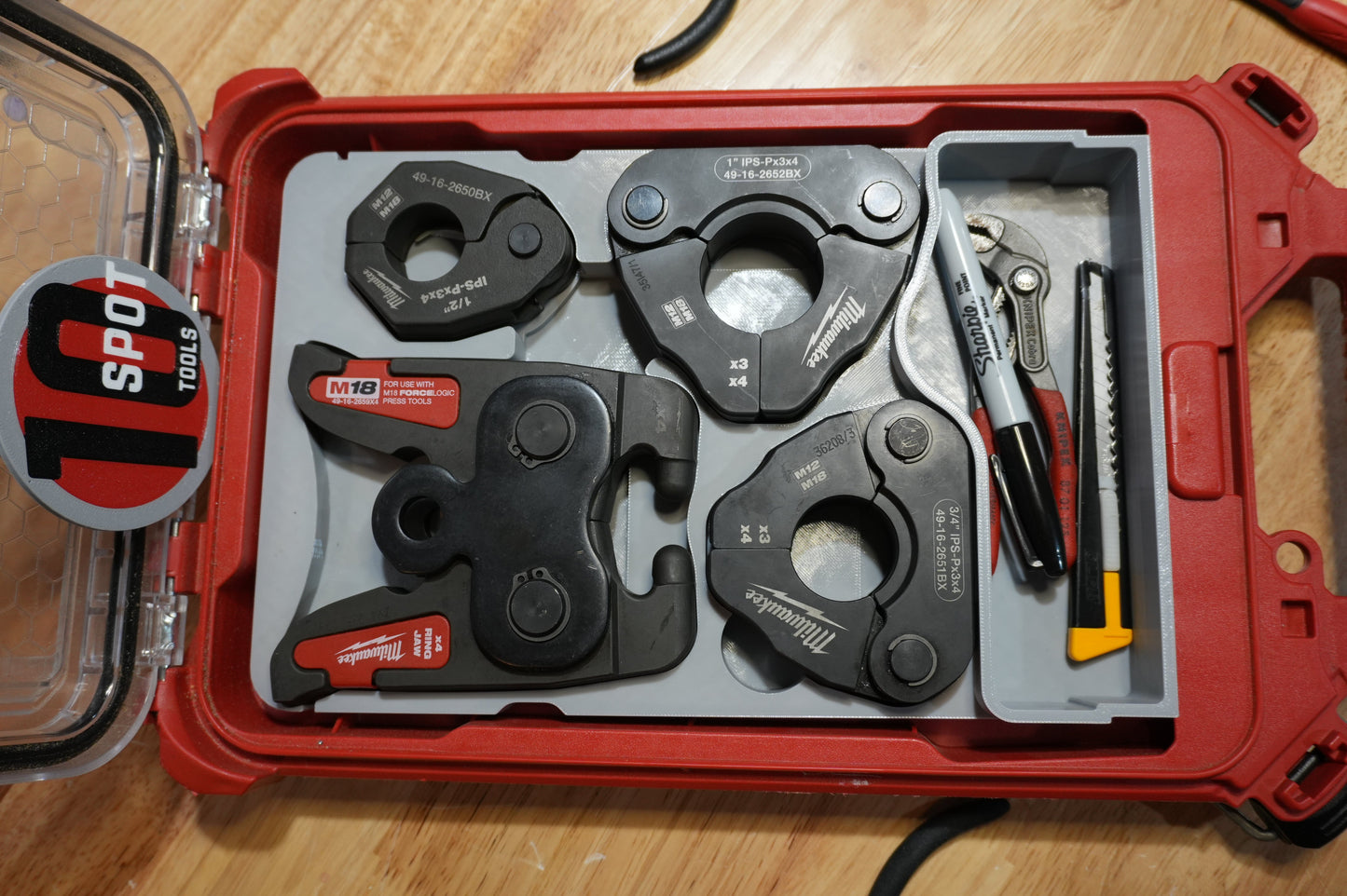 Packout Low Profile Organizer Insert for x4 IPS-P Pivoting Press Ring Kit (IPSP x4 LP) (Copy)