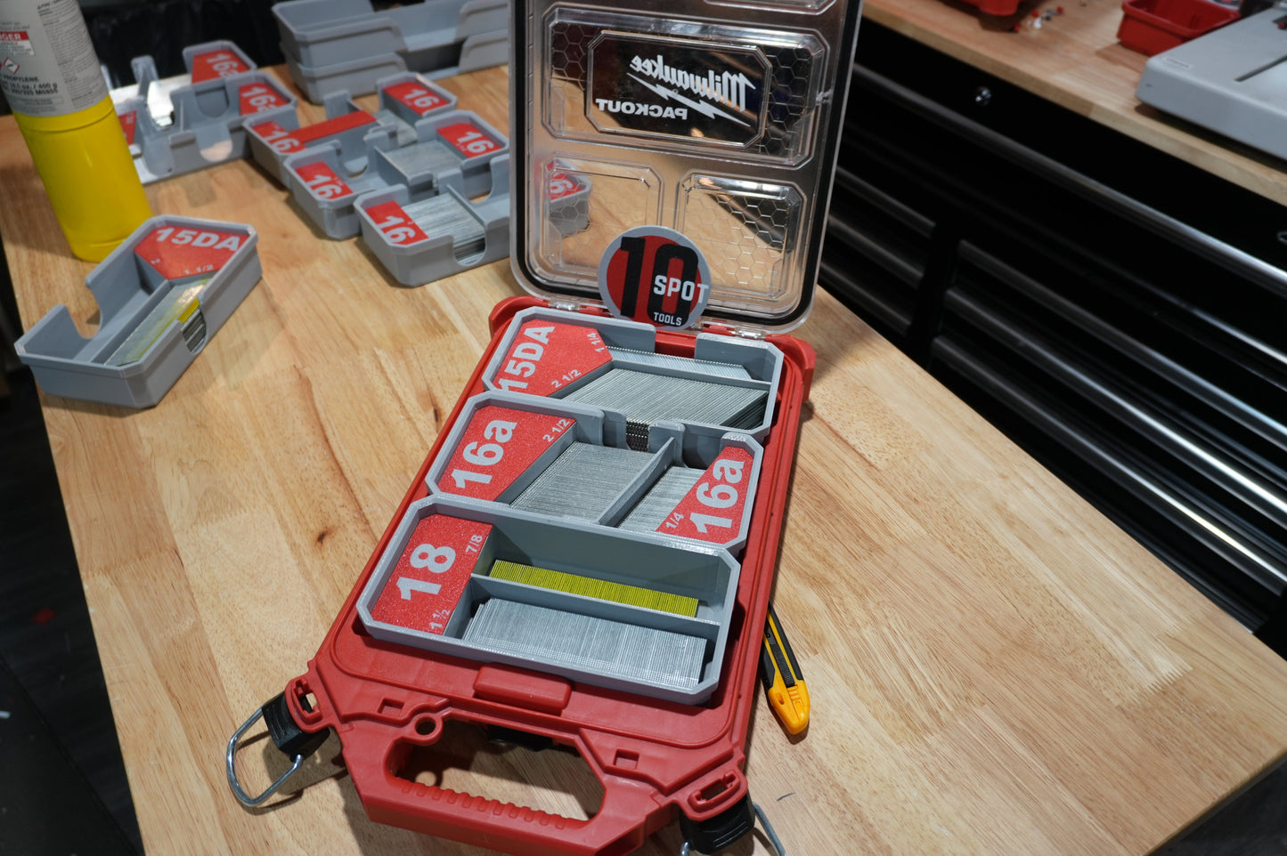 Packout Low Profile 16ga. Angled Finish Nail Caddies (LPNC16a)