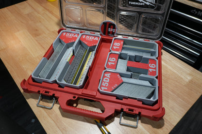 Packout Low Profile Organizer 15ga. DA Long Stick Nail Caddies (LPNC15L)