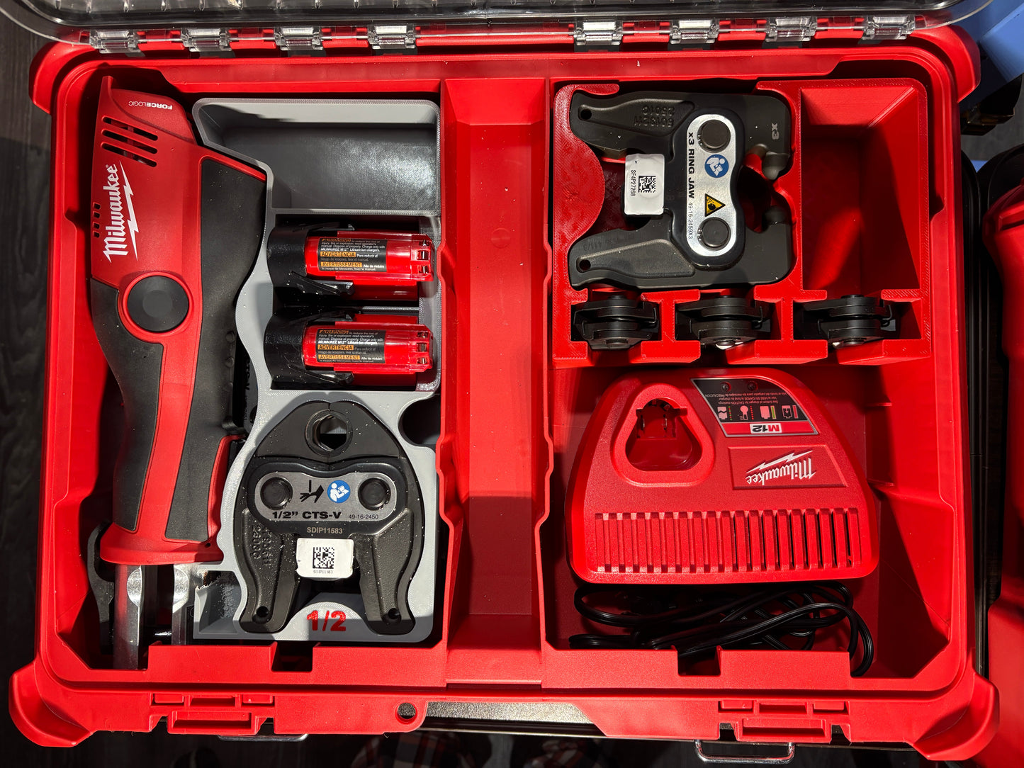 Packout Organizer Insert for Milwaukee Pivoting Press Ring Kit (MPRK DT)