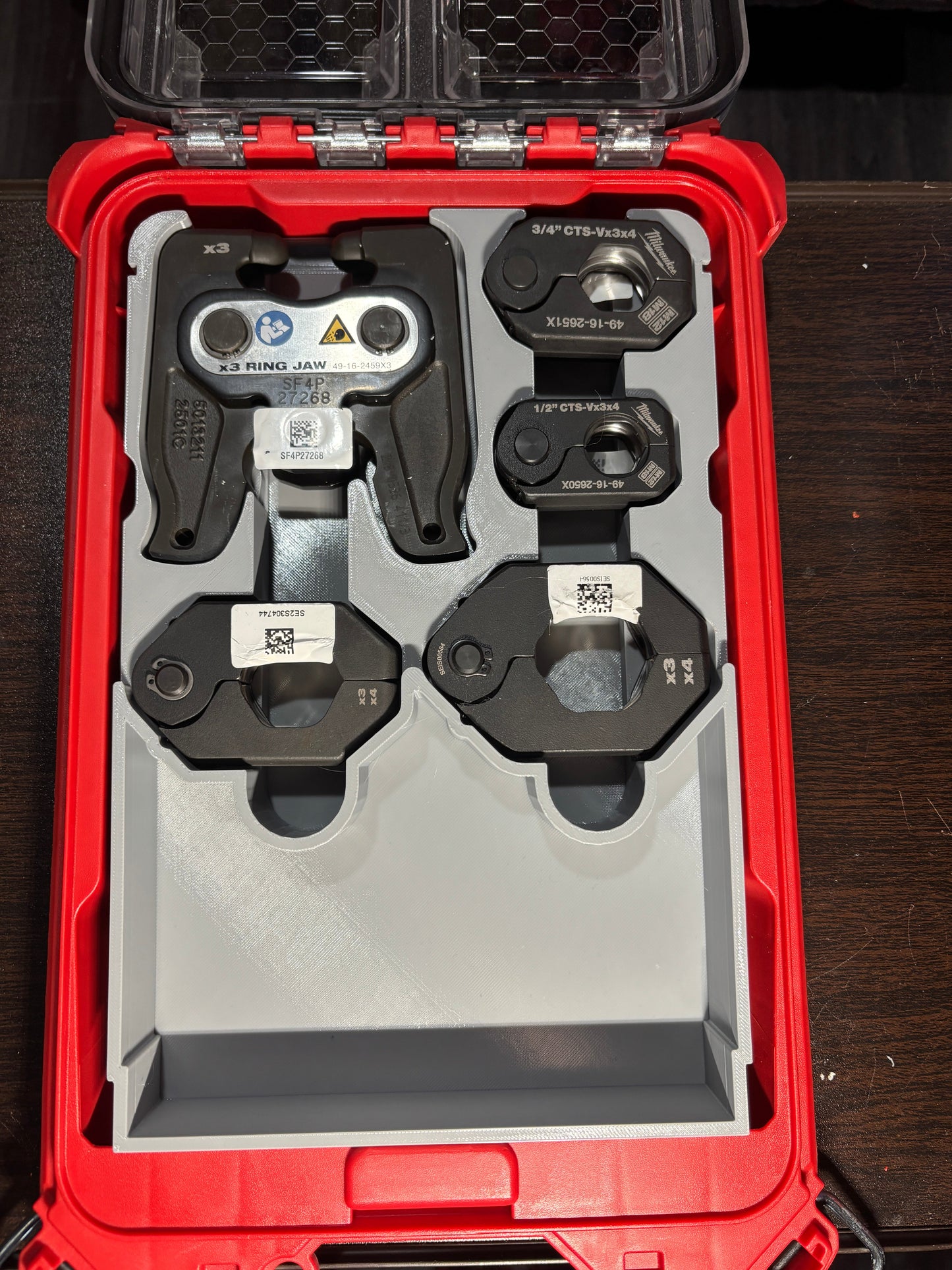 Packout Low Profile Organizer Insert for Milwaukee Pivoting Press Ring Kit (MPRK LP)