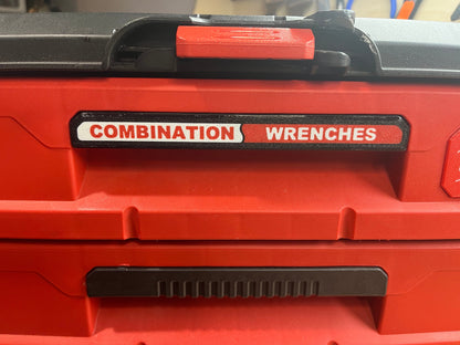 Packout Drawer Inserts for Milwaukee Combination Wrench Sets (OEW-S D and OEW-M D)