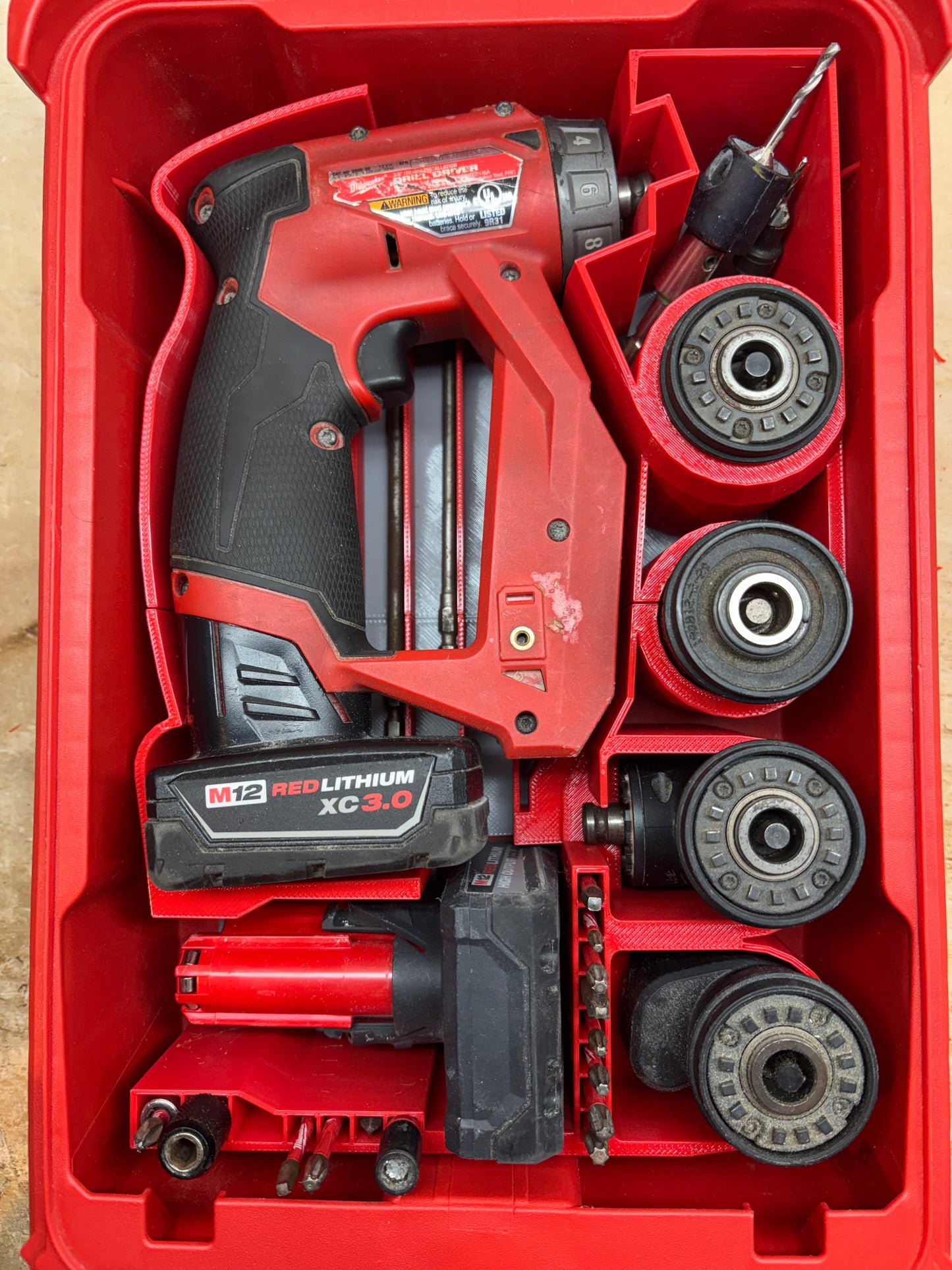 Packout Insert For M12 Installation Driver USA (MIDUSA)