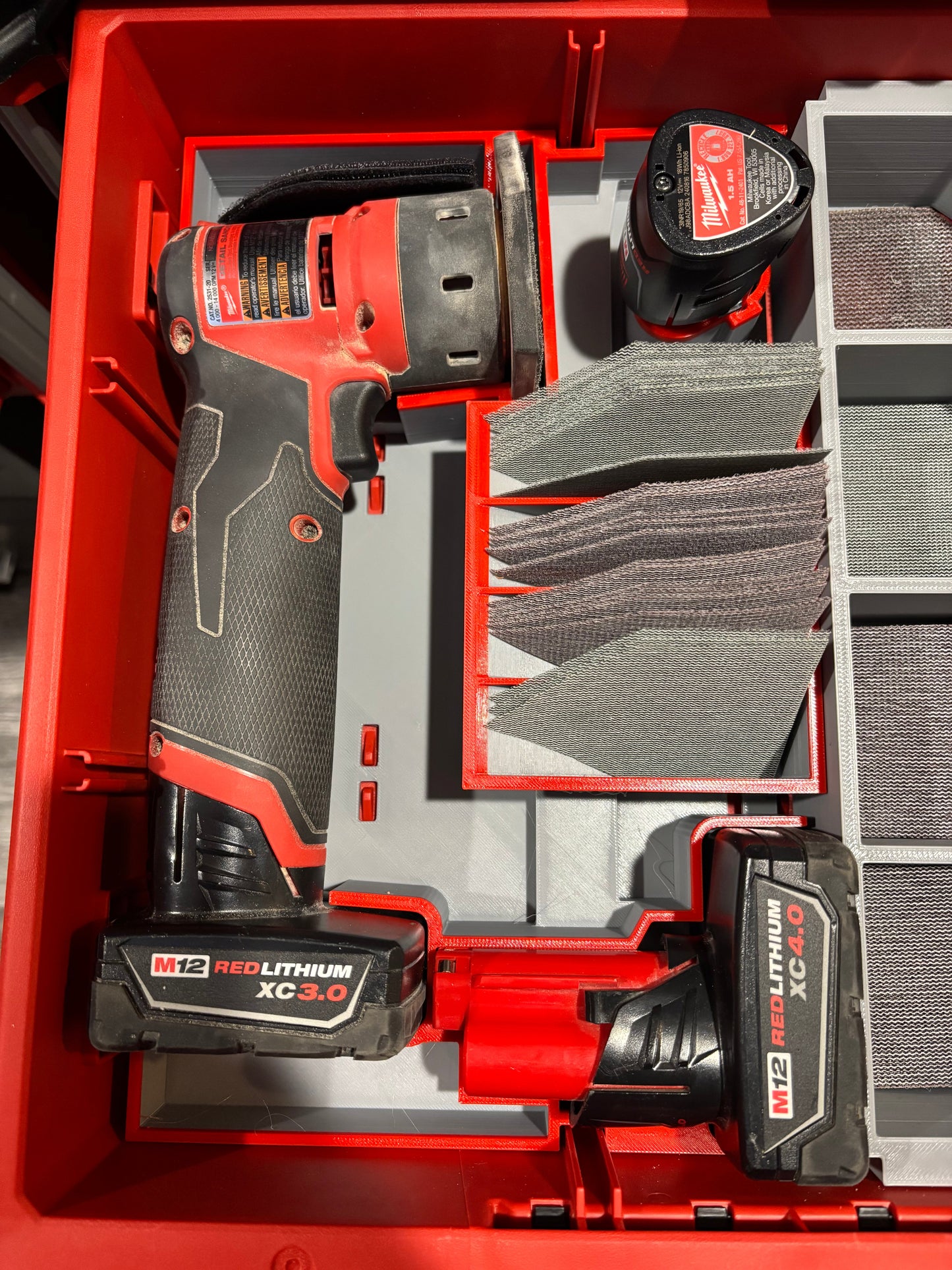 Packout Drawer Insert For M12 Detail Sander (MDS D)