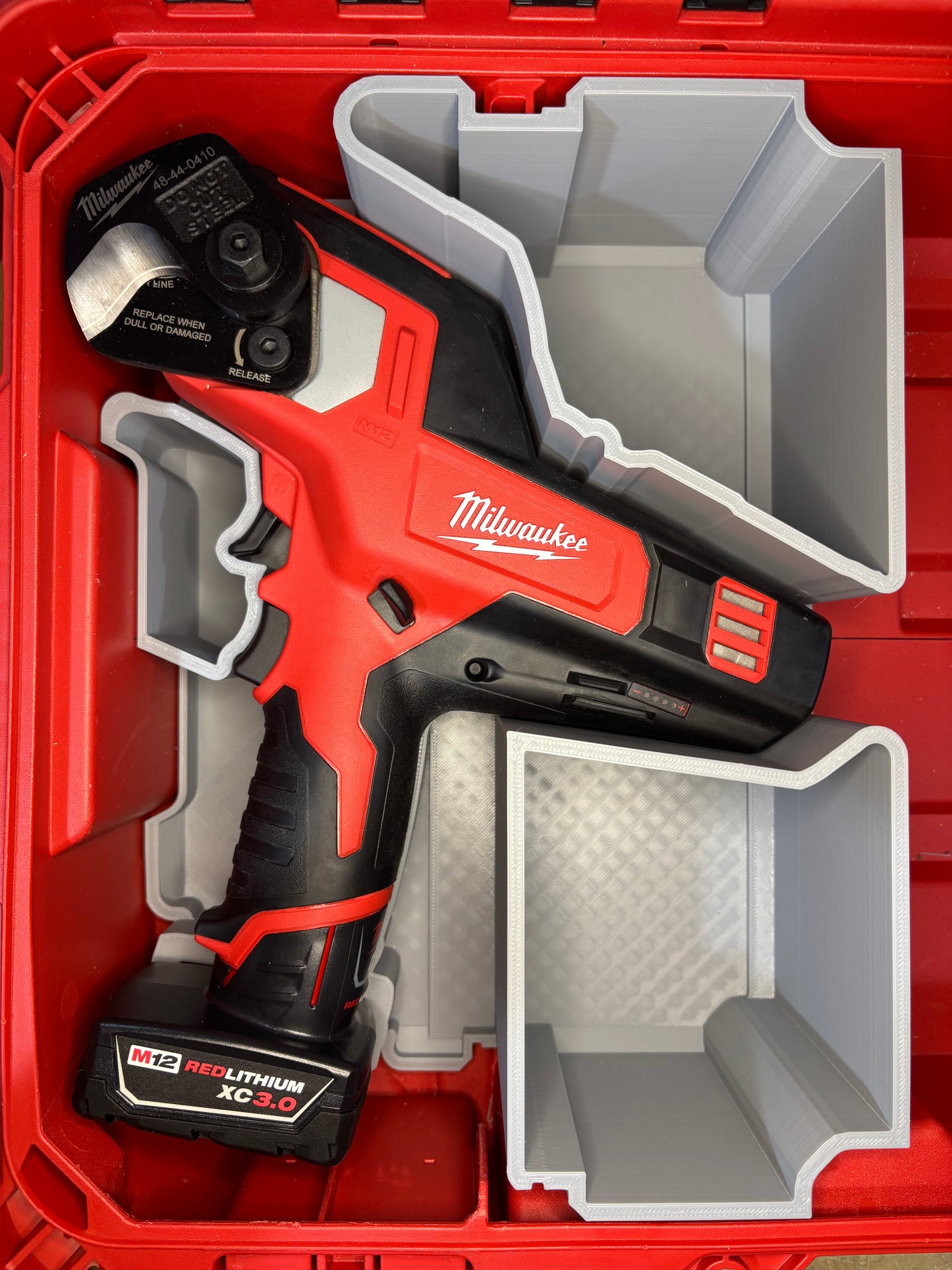 Packout Small Tool Box Insert For Milwaukee M12 Cable Cutter (MCC TB)