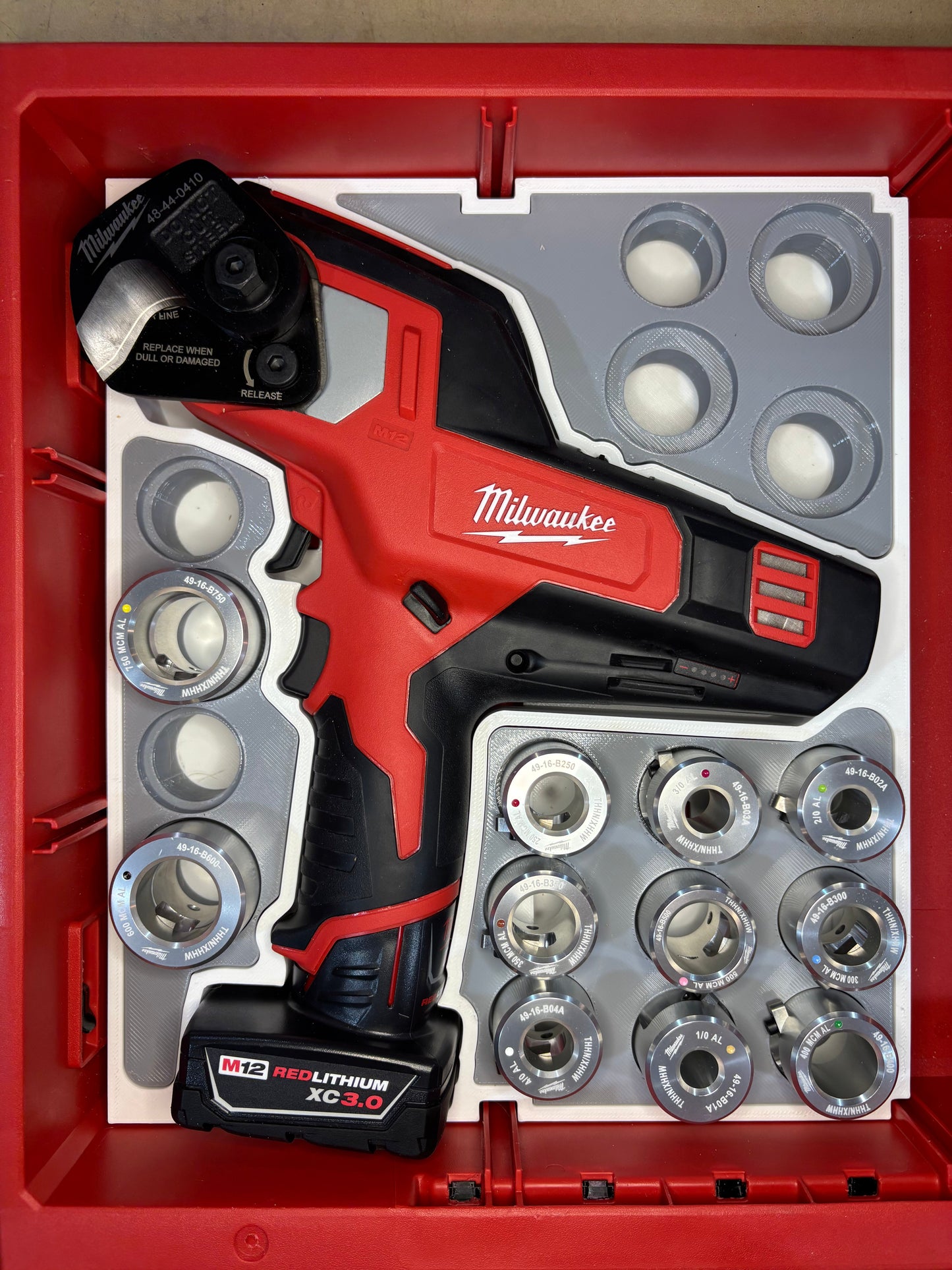 Packout Drawer Insert For Milwaukee M12 Cable Cutter (MCC D)