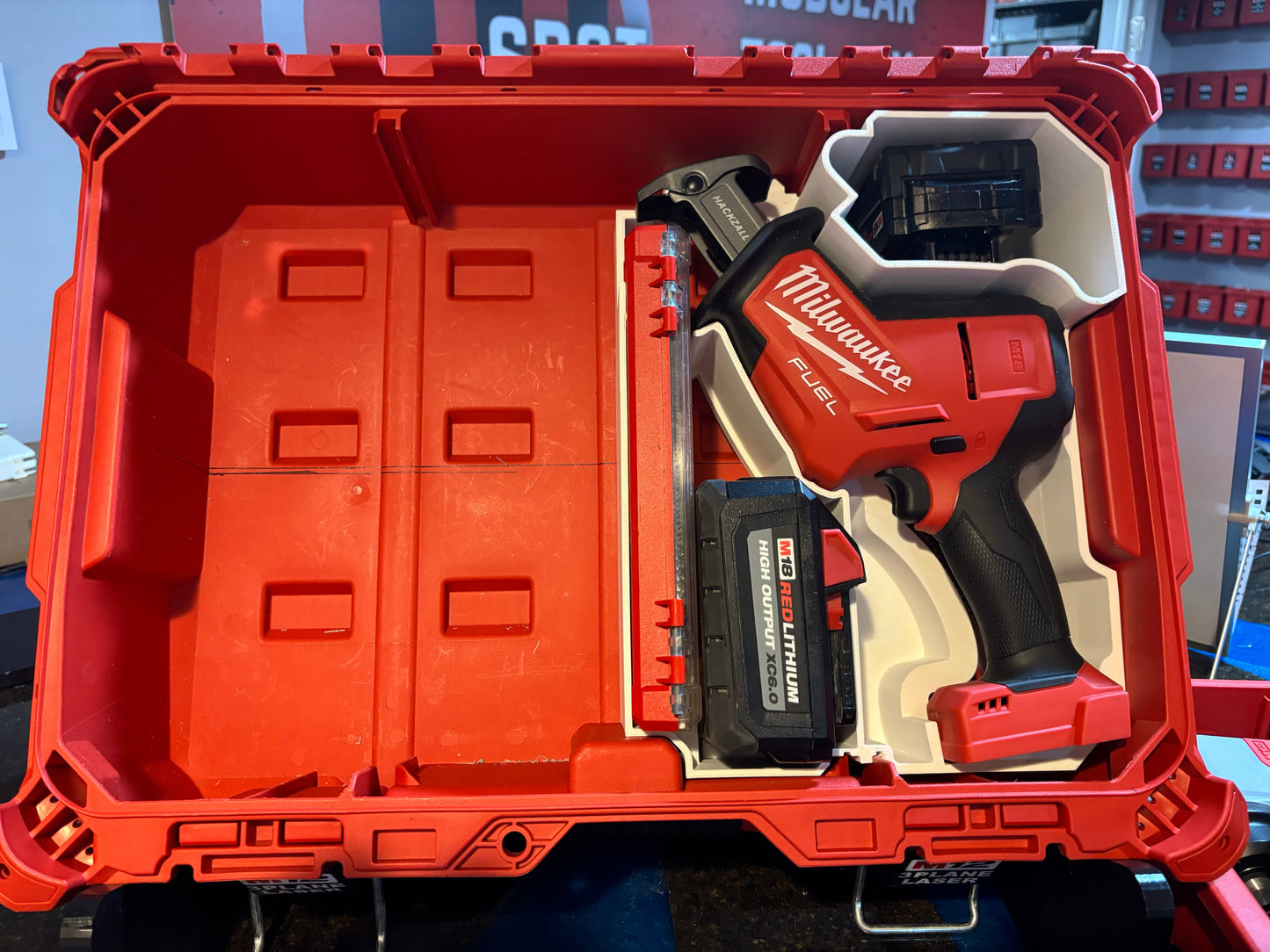 Packout Small Tool Box Insert For Milwaukee M18 FUEL Hackzall (MHZ18 TB)