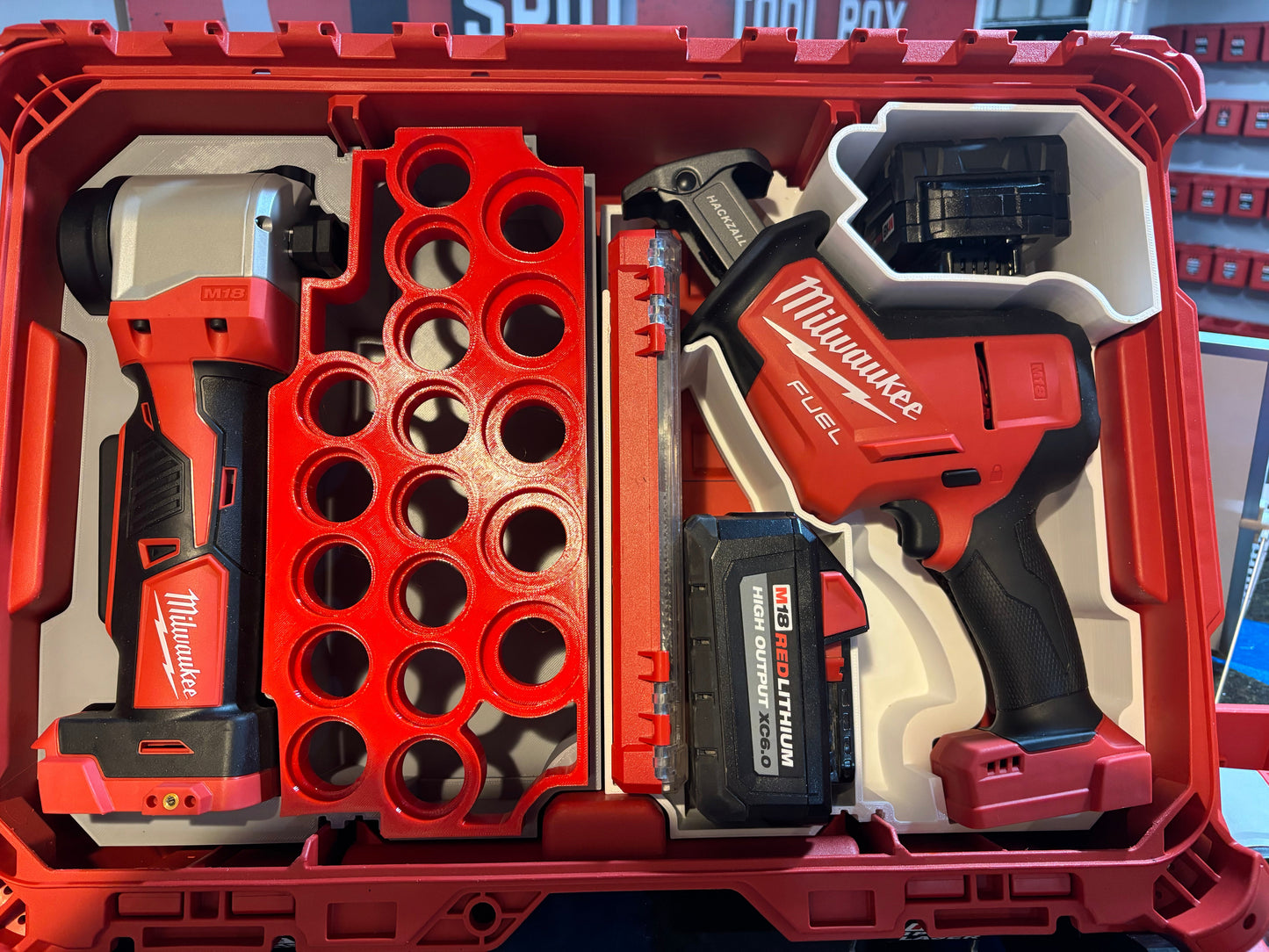 Packout Small Tool Box Insert For Milwaukee M18 FUEL Hackzall (MHZ18 TB)