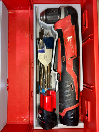 Packout Drawer Insert for M12 Right Angle Drill (MRAD D)