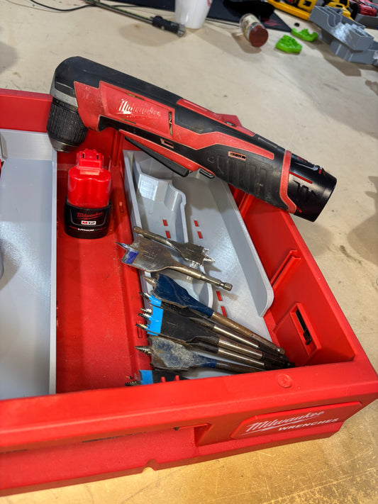 Packout Drawer Insert for M12 Right Angle Drill (MRAD D)