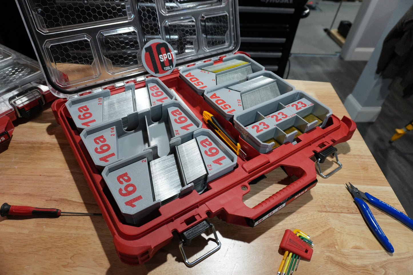Packout Low Profile 15ga. DA short stick Finish Nail Caddies (LPNC15)