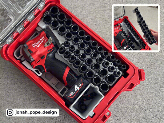 Packout Insert for Gen 2 3/8" M12 Stubby Impact - Jonah Pope Design (JP-SWASH2)
