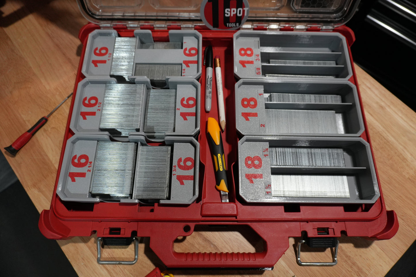 Packout Low Profile 18ga. Brad Nail Caddies (LPNC18)
