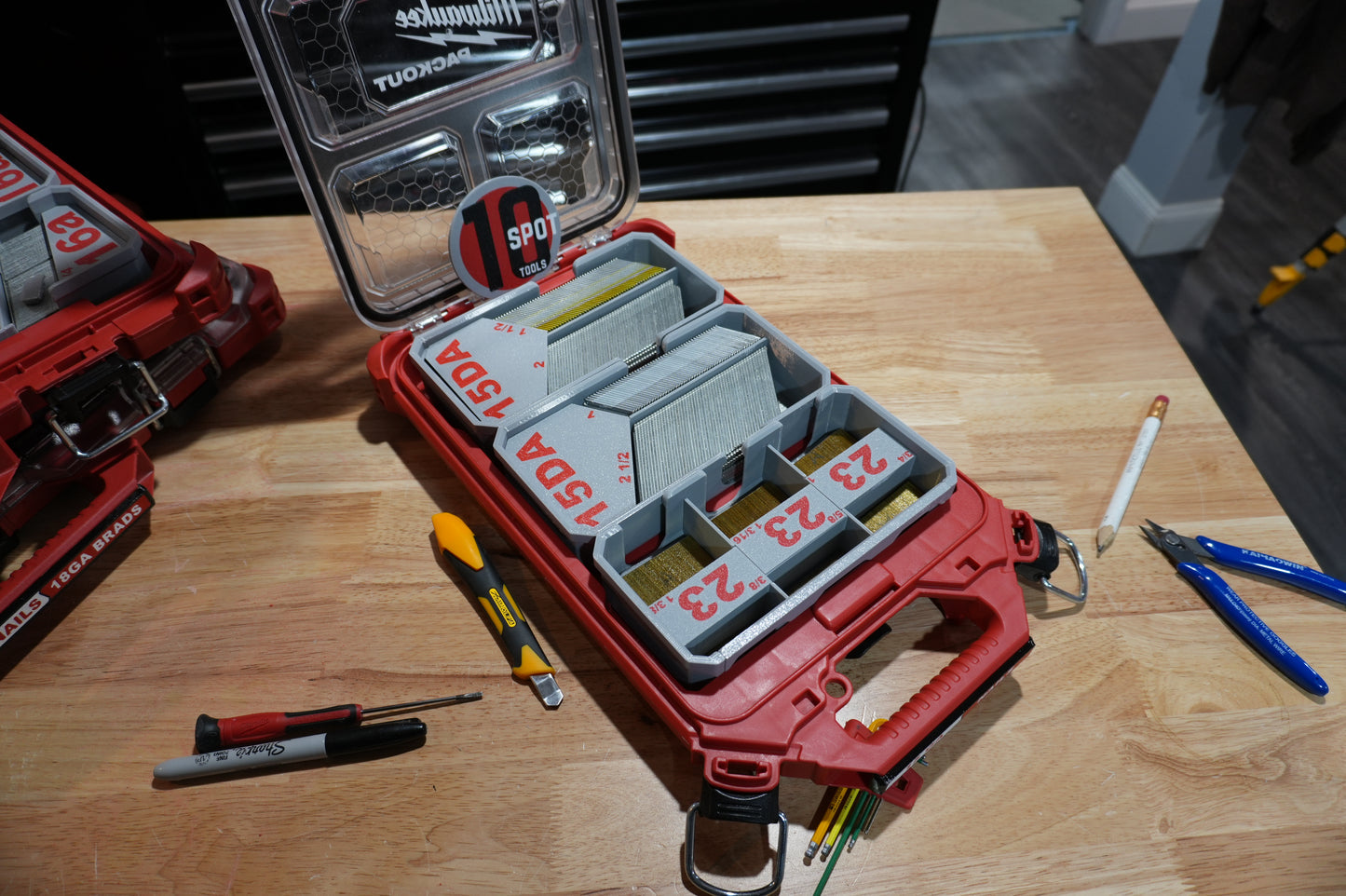 Packout Low Profile 15ga. DA short stick Finish Nail Caddies (LPNC15)