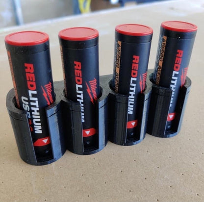 Red Lithium USB Storage ( 4 Slot )