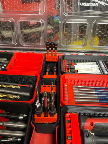 Low Profile Packout Center Bit Bins (Sold as Pair)