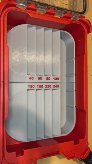 Packout Insert For 5" Sanding Disc Organizer (5SD)